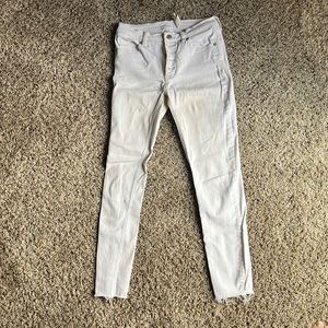 White free people skinny jeans -size 27, great condition